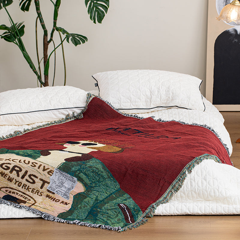 Modern Art Throw Blanket - Artistic Sofa & Home Decor