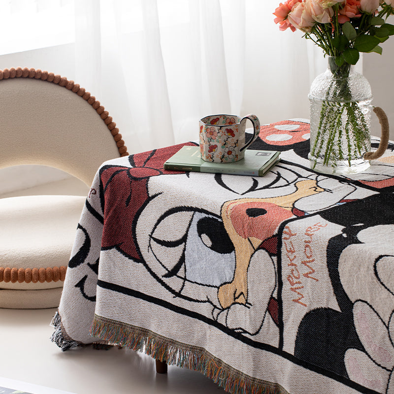 Cartoon Throw Blanket - Mickey Mouse & Friends - Soft Woven Design