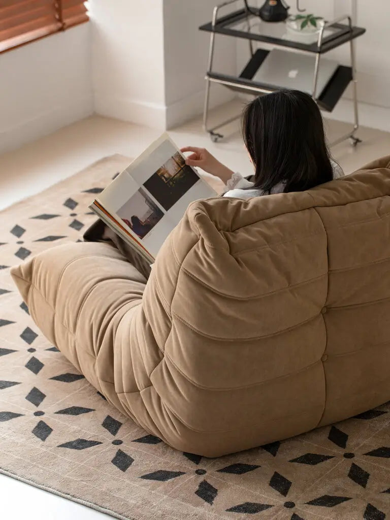 Togo Velvet Floor Sofa
