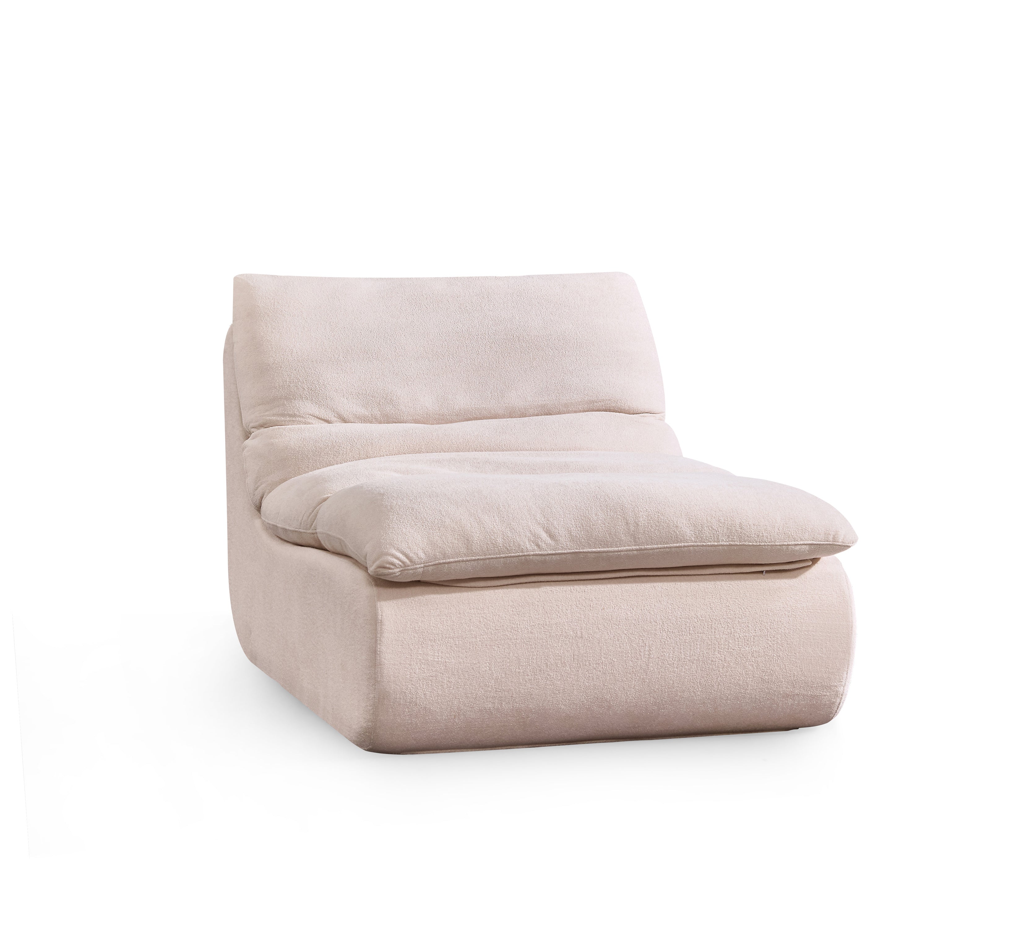 Plush Velvet Floor Chair - Soft, Comfy Lounge Sofa