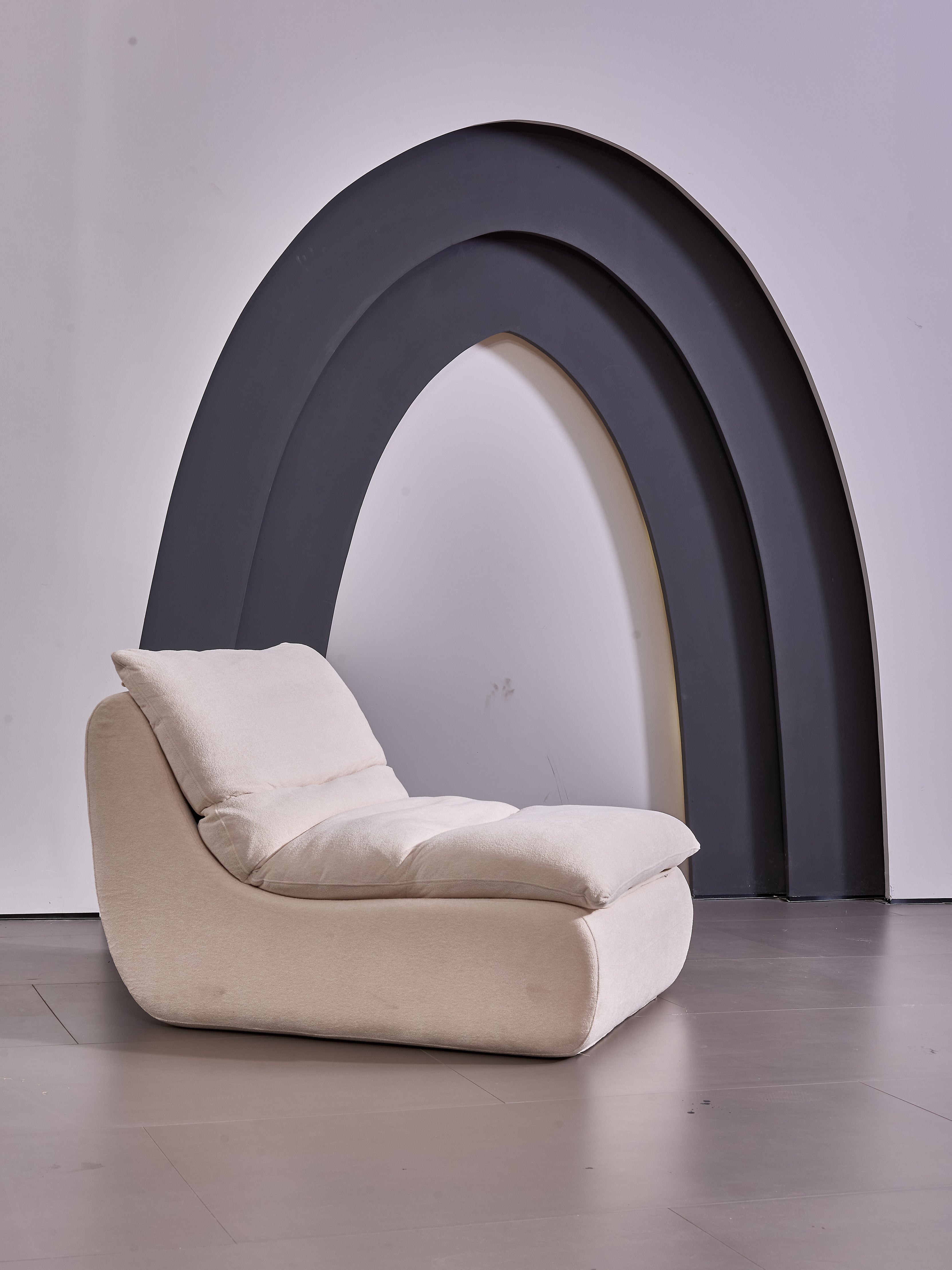 Plush Velvet Floor Chair - Soft, Comfy Lounge Sofa