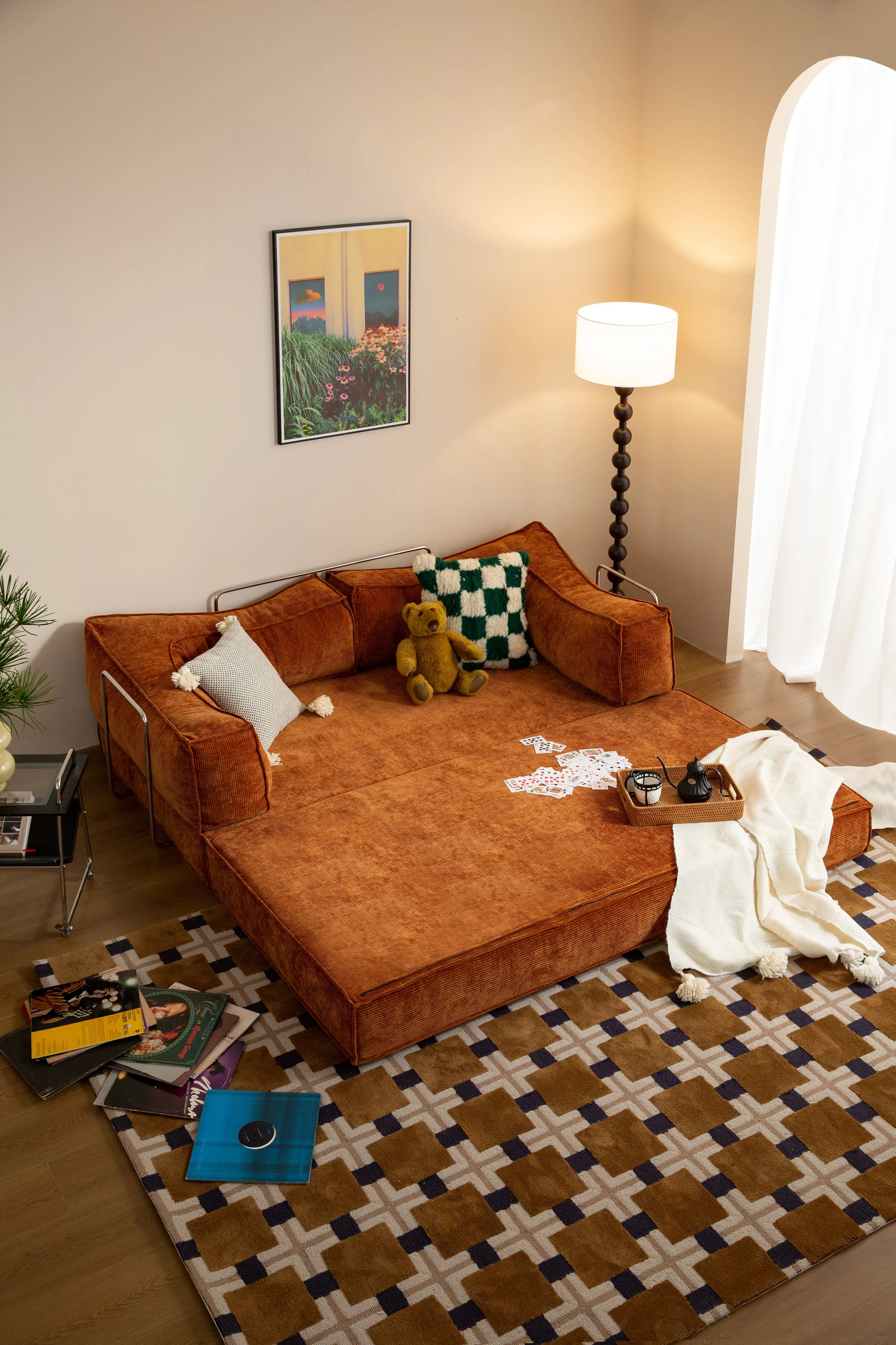 Teddy Convertible Sectional Sleeper Sofa Bed