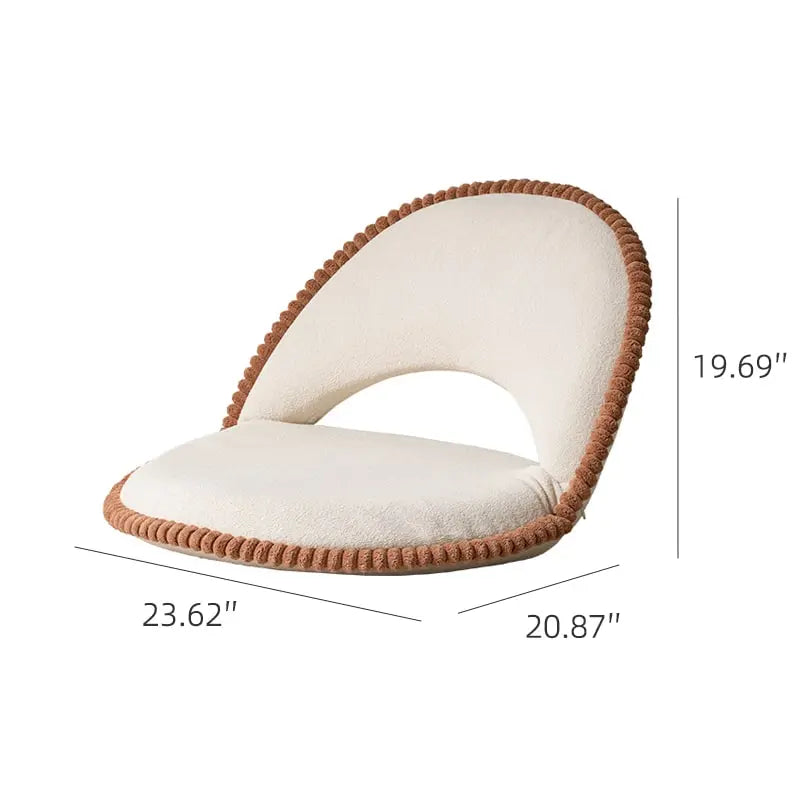 Folding Floor Cookie Sofa - Plush Adjustable Lounger Chair for Small Spaces