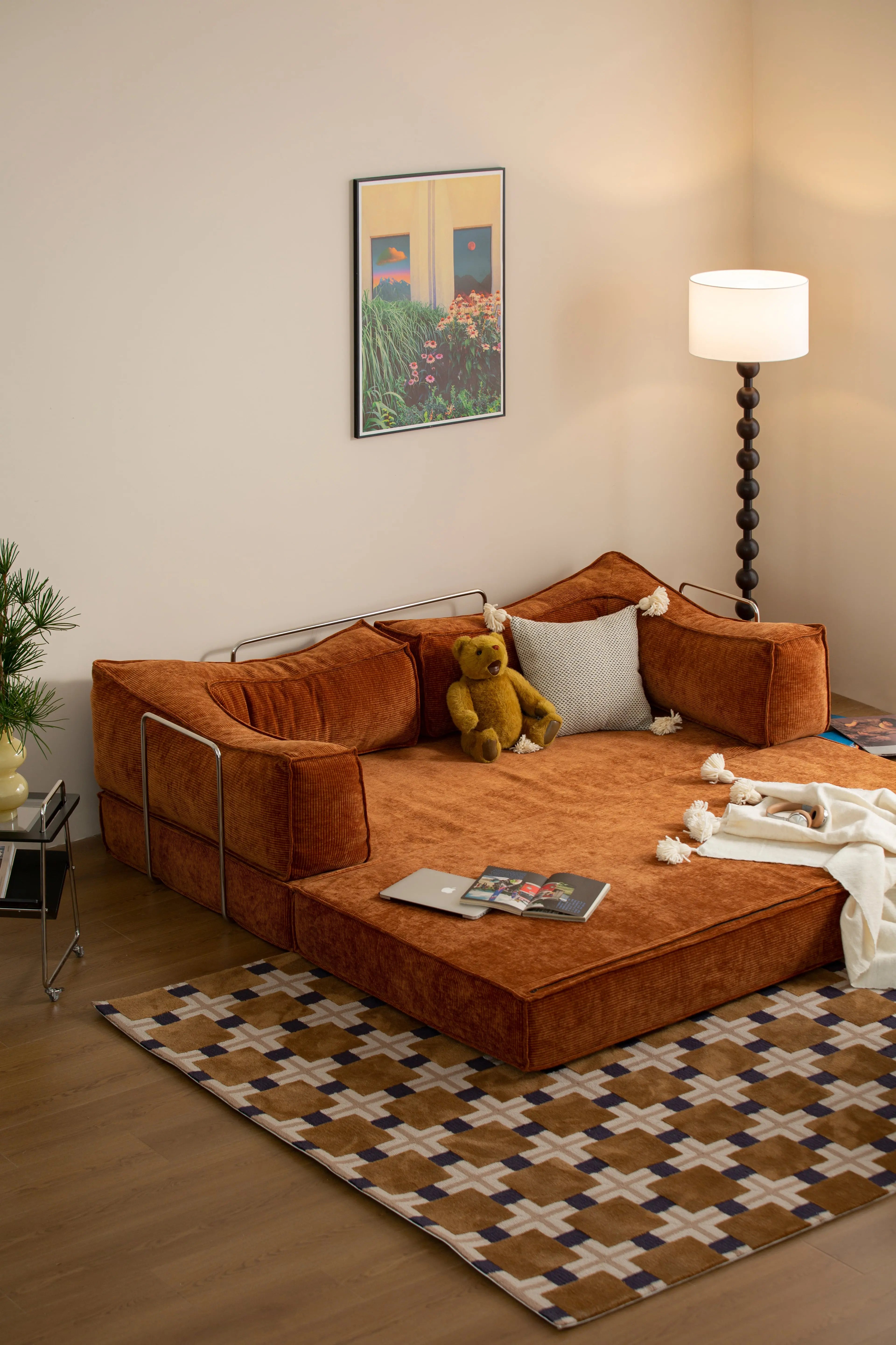 Teddy Convertible Sectional Sleeper Sofa Bed