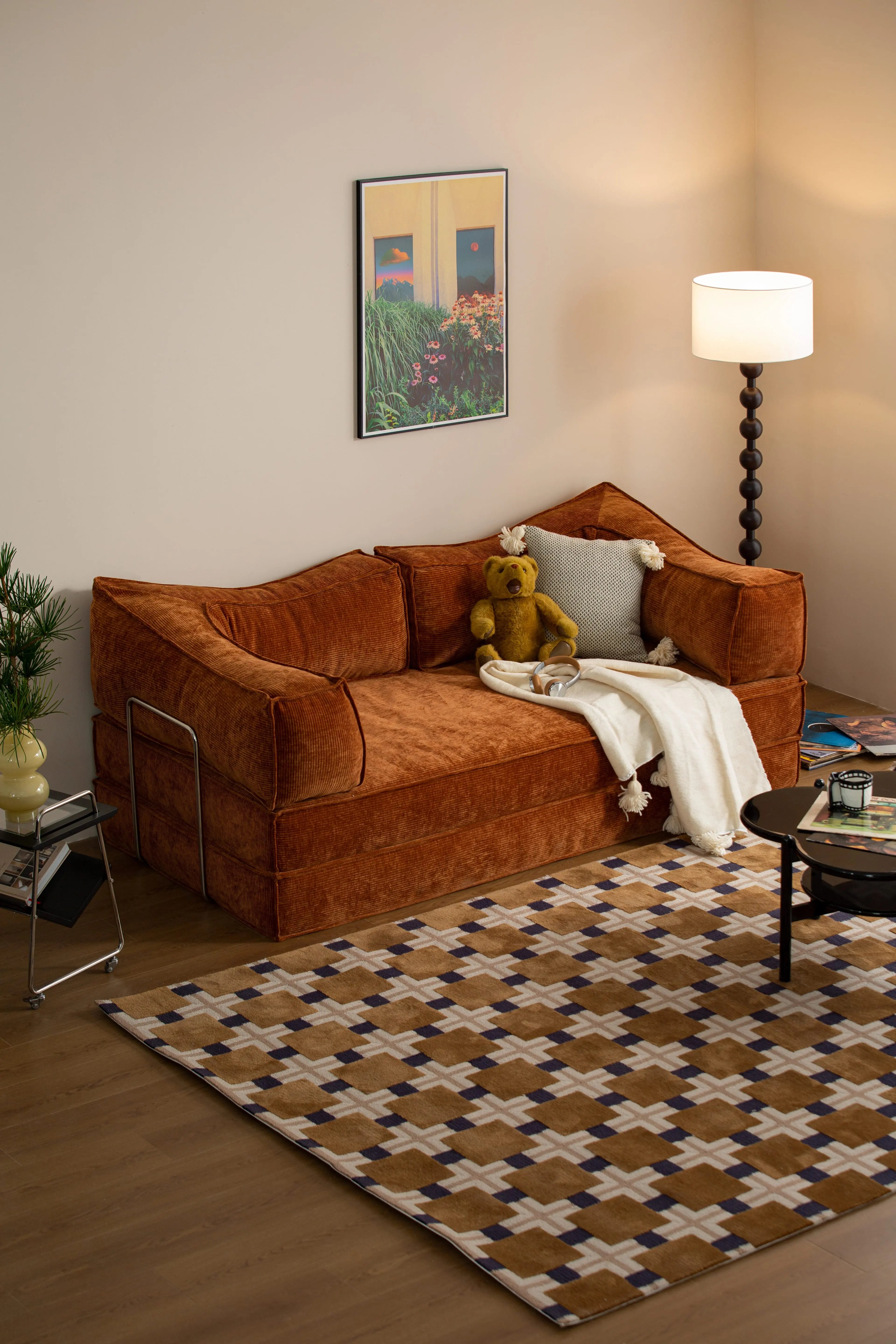 Teddy Convertible Sectional Sleeper Sofa Bed