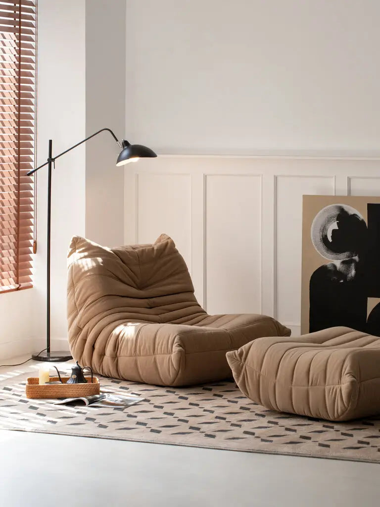 Togo Velvet Floor Sofa