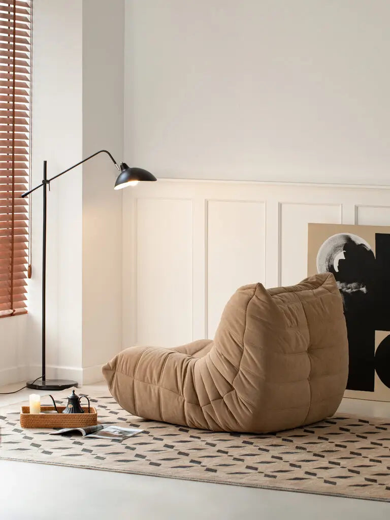 Togo Velvet Floor Sofa