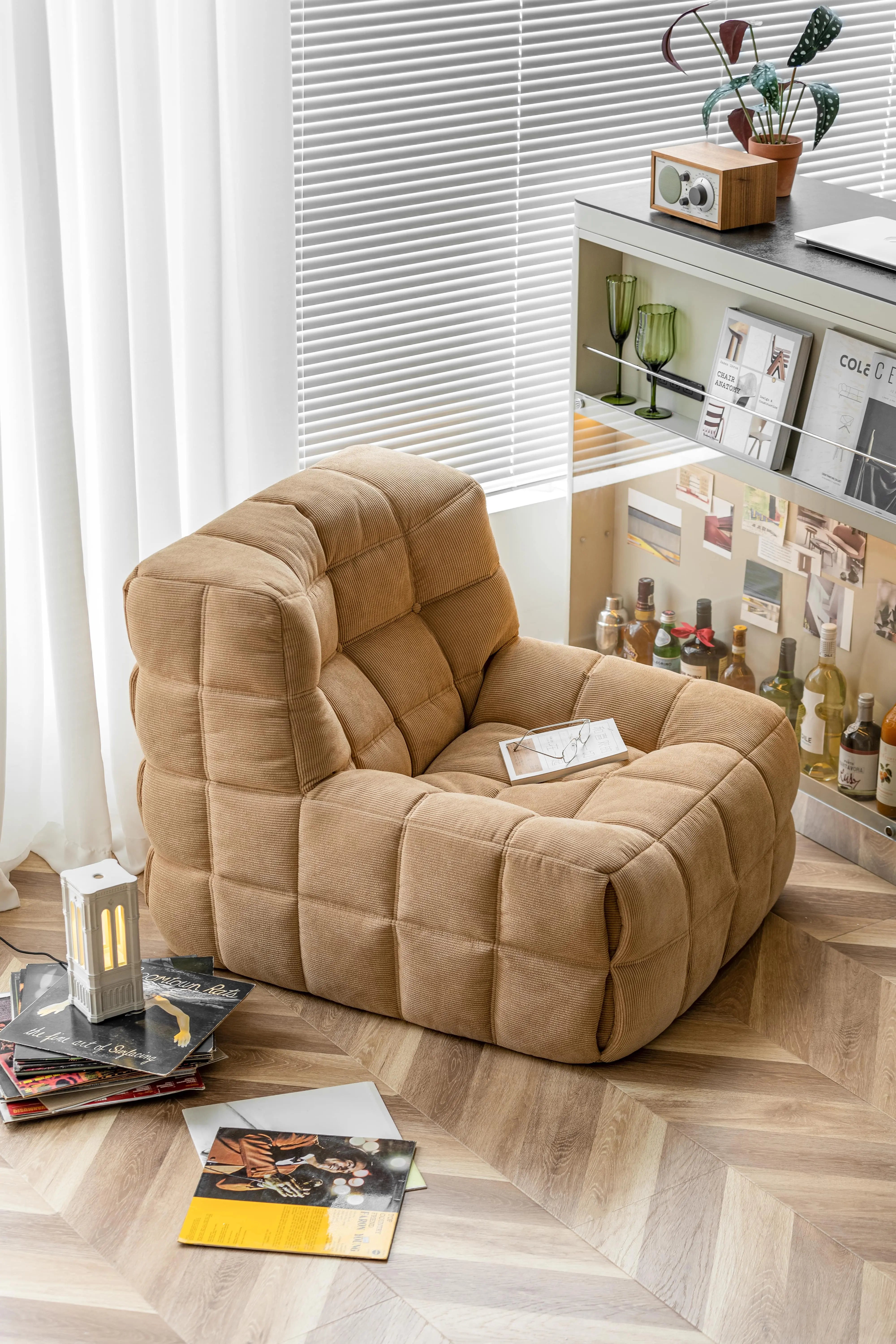 Luzern Mid-Century Modern Lazy Sofa